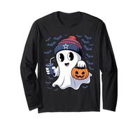 Cute Ghost Halloween Spirit Trick or Treating Spooky Fun Long Sleeve T-Shirt
