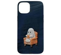 Cute Ghost Knitting for Halloween Homebodies Case for iPhone 15 Plus