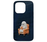 Cute Ghost Knitting for Halloween Homebodies Case for iPhone 15 Pro