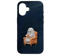 Cute Ghost Knitting for Halloween Homebodies Case for iPhone 16