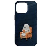 Cute Ghost Knitting for Halloween Homebodies Case for iPhone 16 Pro