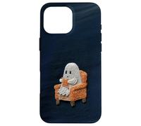Cute Ghost Knitting for Halloween Homebodies Case for iPhone 16 Pro Max