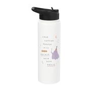 Cute Ghost Magic Whimsy Quote Halloween Stainless Steel Insulated Water Bottle