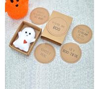 Cute Ghost Matchbox Gift - A Little Pocket Ghost Hug Card with A Cute Ghost Doll, A Romantic Cute Ghost for Her, Mini Ghost Matchbox Toy for Halloween Decoration (#E - You are My Boo)