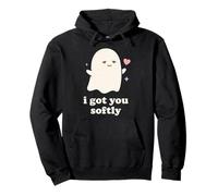 Cute Ghost Mental Health Humor Supportive Comfort Aesthetic Pullover Hoodie