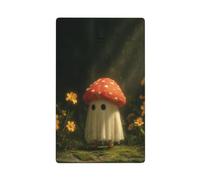 Cute Ghost Mushroom in The Forest Single Toggle Blank Wall Plate Light Switch Cover Decorative 1 Gang for Kitchen Room Bathroom Size 11.4x7cm