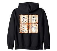 Cute Ghost Nurse Halloween Healthcare Heroes Zip Hoodie