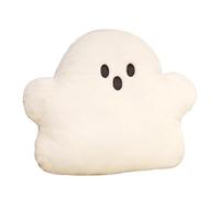 Cute Ghost Pillow | Cute Spooky Ghost Decor Halloween Throw Pillows - Milk Flannel Stuffed Plushie Home Decor, Decorative Soft Cushion for Living Room Bedroom Dorm