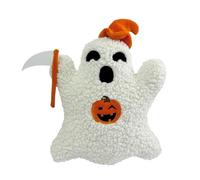 Cute Ghost Pillow - Halloween Plush Cushion, Ghost Shape Decorative Pillow | Soft Spooky Throw Pillow for Sofa, Bed, Living Room, Holiday Decoration, or Halloween Party Decoration and Cozy Home