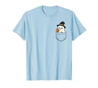 Cute Ghost Pocket Pal Funny Halloween Ghost Spooky Vibes T-Shirt