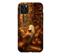 Cute Ghost Pumpkin Fall Autumn Sunflower Bookish Library Case for iPhone 11 Pro Max