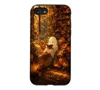 Cute Ghost Pumpkin Fall Autumn Sunflower Bookish Library Case for iPhone SE (2020) / 7/8