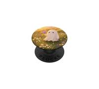 Cute Ghost Purple Flower Daisy Meadow Sunset Cottagecore PopSockets Adhesive PopGrip
