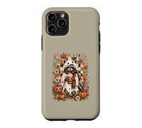 Cute Ghost Raccoon Pumpkin Latte Halloween Coffee Design Case for iPhone 11 Pro