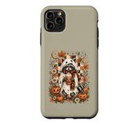 Cute Ghost Raccoon Pumpkin Latte Halloween Coffee Design Case for iPhone 11 Pro Max