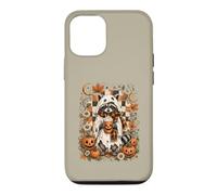 Cute Ghost Raccoon Pumpkin Latte Halloween Coffee Design Case for iPhone 12/12 Pro