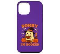 Cute Ghost Sorry I’m Booked Bookworm Halloween Reading Case for iPhone 12 mini