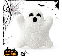 Cute Ghost Spooky Throw Pillows: 12-Inch Stuffed Ghost Pillow Plush Toy Decorative Halloween White Ghosts Plush for Living Room Decor Sofa Bedding Gift
