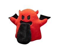 Cute Ghost Stuffed Plush Toy | 10cm Halloween Soft Toys | Decorative Keychain Halloween Ornaments Gifts for All Ages Kids (Red)