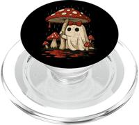 Cute Ghost With Red Mushroom Hat PopSockets PopGrip for MagSafe