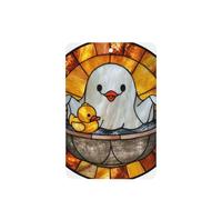 Cute Ghost With Yellow Rubber Duck Car Air Fresheners 4 Pcs Hanging Scented Cards Fragrance Scented Cards For Car Aromatherapy Tablets