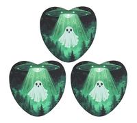 Cute Ghosts Aliens 3 Pcs Automotive Air Fresheners Mirror Aromatherapy Tablets Ornament Car Fragrance Scented Cards Love form