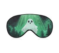 Cute Ghosts Aliens Cute Sleep Masks Breathable Eye Mask with Adjustable Strap Light Blocking Comfortable Travel