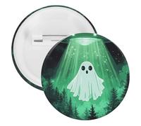 Cute Ghosts Aliens Novelty Brooches & Pins Tinplate Personalised Lapel Badge for Men Women