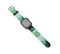 Cute Ghosts Aliens Silicone Smartwatch Replacement Bands Compatible with IWatch Wristbands Strap 38mm/40mm