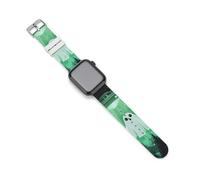 Cute Ghosts Aliens Silicone Smartwatch Replacement Bands Compatible with IWatch Wristbands Strap 42mm/44mm
