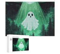 Cute Ghosts Aliens Wooden Jigsaw Puzzles for Adults Intelligent Games Home Decor Artwork for Home Office 300 PCS