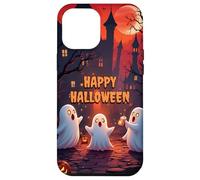 Cute Ghosts and Haunted Castle Happy Halloween Design Case for iPhone 12 Pro Max