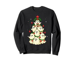 Cute Ghosts Christmas Tree Creepy Haunted XMAS Sweatshirt