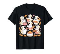 Cute Ghosts Cooking Sourdough Bread Homemaker Baking Baker T-Shirt