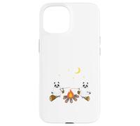 Cute Ghosts Raccoon Camping Case for iPhone 15