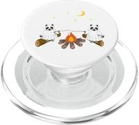 Cute Ghosts Raccoon Camping PopSockets PopGrip for MagSafe
