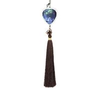 Cute Ghosts Swing Automotive Interior Mirrors Hanging Crystal Pendant Lucky Charm Car Rearview Ornament Love