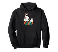 Cute Ghosts Walking Her Ghost Dog Pullover Hoodie