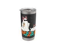 Cute Ghosts Walking Her Ghost Dog Stainless Steel Insulated Tumbler