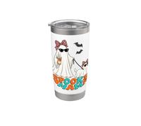 Cute Ghosts Walking Her Ghost Dog Stainless Steel Insulated Tumbler