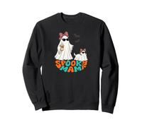 Cute Ghosts Walking Her Ghost Dog Sweatshirt