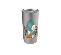Cute Ghosts with Mushrooms Stainless Steel Insulated Tumbler
