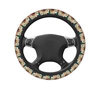 Cute Ghosts Wool Craft Car Stretch Steering Wheel Cover Universal 15 Inch,Anti-Slip Steering Wheel Covers, Breathable For Suvs Trucks