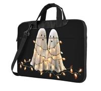 Cute Ghosts Wrapped In White String Lights Laptop Bag Laptop Case 15.6 Inch Computer Bags Padded Sleeve Cover For Women Men
