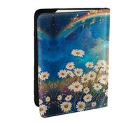 Cute giant panda Passport Holder for Travel - Passport Case for Men & Women Travel Document Organizer Credit Cards Case, Beautiful Flowers, One Size