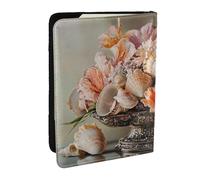 Cute giant panda Passport Holder for Travel - Passport Case for Men & Women Travel Document Organizer Credit Cards Case, Beautiful Seashells, One Size