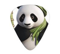 Cute giant panda Printed pick set - 12 pieces, thin, medium and thick guitar picks, suitable for guitar, bass, electric guitar and ukulele