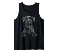 Cute Giant Schnauzer Sitting Tank Top