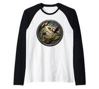 Cute Giant Toucan Bird Watcher in the Jungle Toucans Birds Raglan Baseball Tee