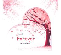 Cute Gifts for Girlfriend Heart Shaped Acrylic Plaque, Romantic Keepsake Gifts for Her, Girlfriend Birthday Presents I Love You, Fiancee, Christmas, Valentines Day Unique Gift Ideas from Boyfriend